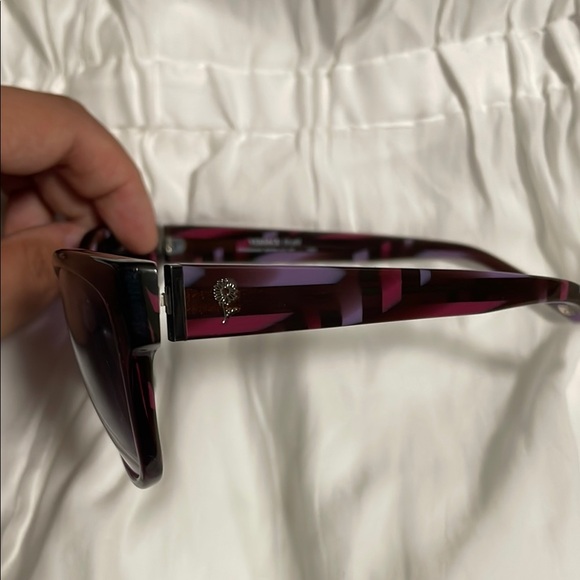 Vintage Versace Burgundy and Lavender Sunglasses - Picture 2 of 4